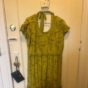 Beautiful chartreuse Anthropologie plus size dress. Only worn twice.